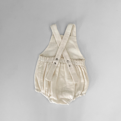 the cross-back romper - muslin