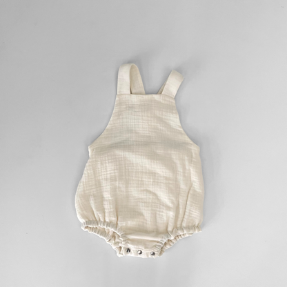 the cross-back romper - muslin