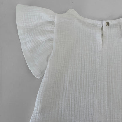 the bell sleeve top - muslin